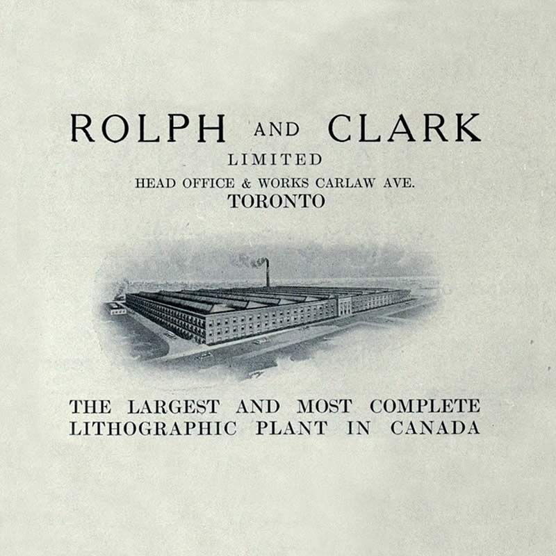 Advertisement for the Rolph and Clark Ltd. Company, 1916.