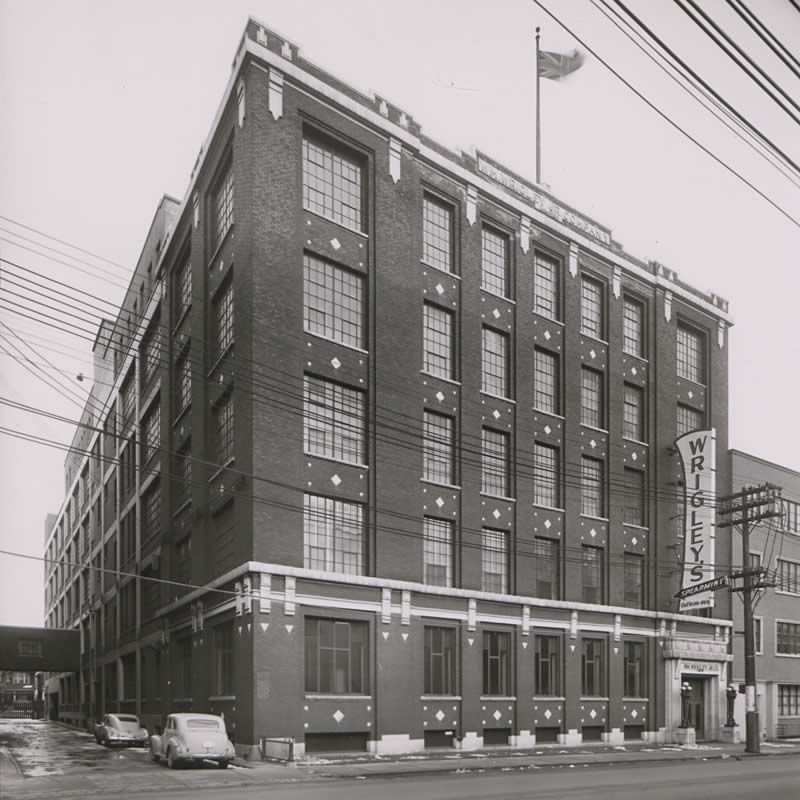 Wrigley factory, 1952.