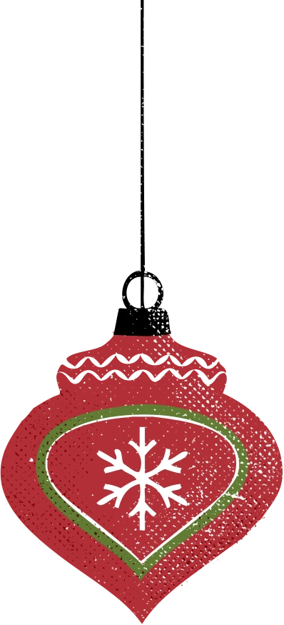 Illustration of a Christmas ornament
