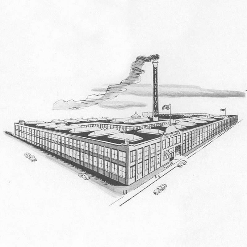 Reliable Toy Factory, 258 Carlaw Ave, 1950s.