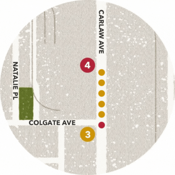 Map to Next Stop at the Reliable Toy Company
