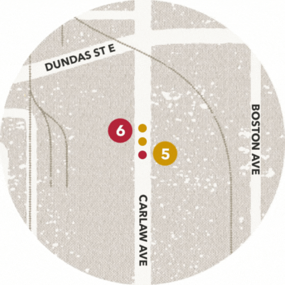 Map to Next Stop at the Crown Cork and Seal Company