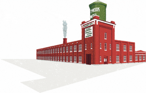 Illustration of Woods Manufacturing Co. Building